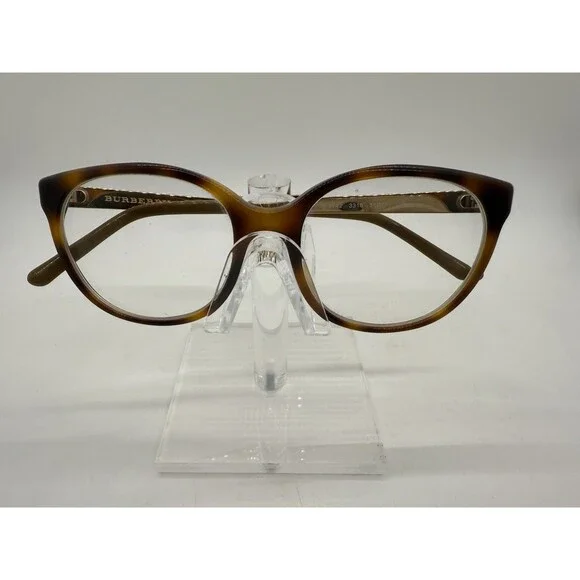 BURBERRY B 2142 3316 51-17 140 Havana With A Case Authentic Hard To Find - Picture 2 of 14